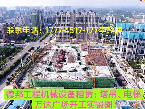 萬(wàn)達(dá)廣場(chǎng)、岳麓青城一二三期   租賃塔吊、電梯實(shí)情